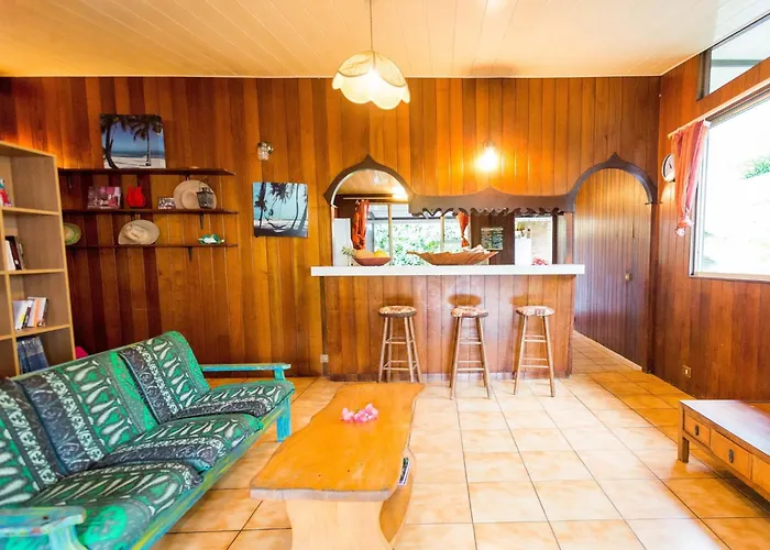 Pension Te Miti - Plage-Beach 200M - Mahana Parc & Vaiava Beach Pk18 - B&B Chambres Ou Dortoir